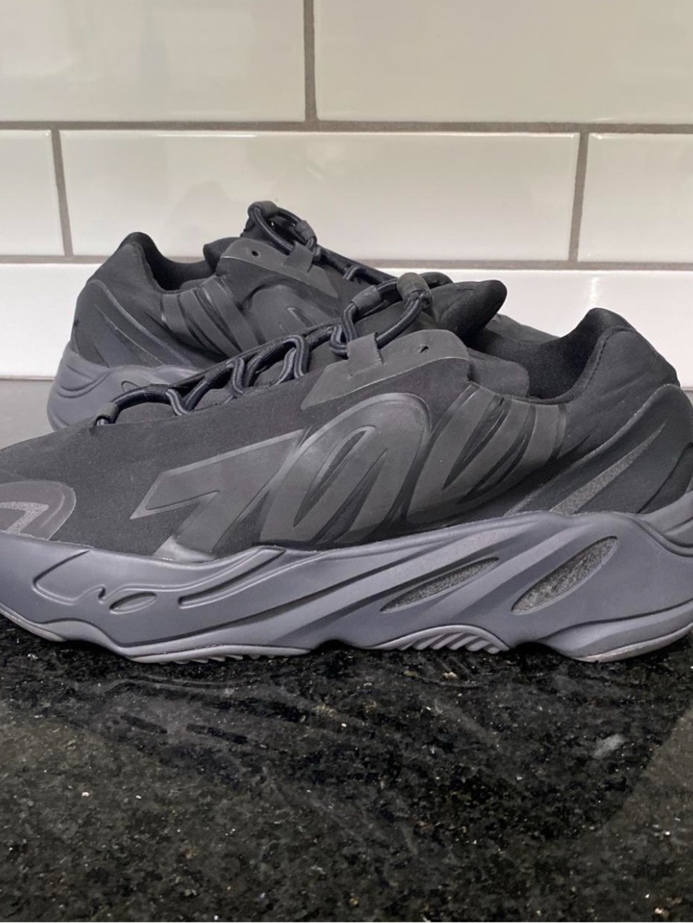 Yeezys 700 V3 "Triple Black Metallic"